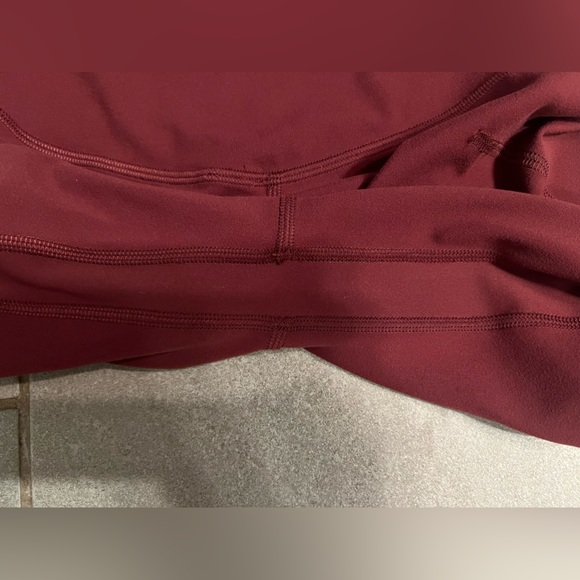 Lululemon Align Scalloped Hem High-Rise Pant 25" - Red Merlot - Picture 6 of 6